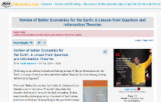 Review of Better Economics for the Earth [Online Book Club]
